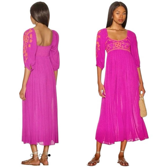 Free People Dresses & Skirts - Free People Wedgewood Maxi Dress in Orchid Pavillion